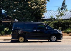 Doughnut Spare wheel on the rear axle